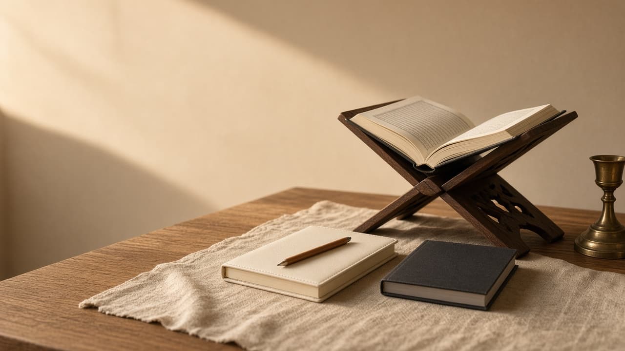 Open Quran with study materials for learning Quran with meaning